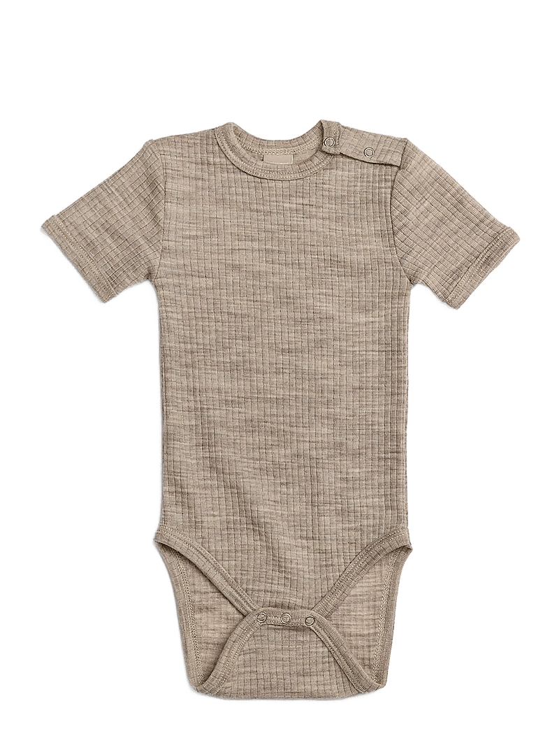 Smallstuff - Body SS, light nature melange drop needle, merino wool - bodies à manches courtes - light nature - 0