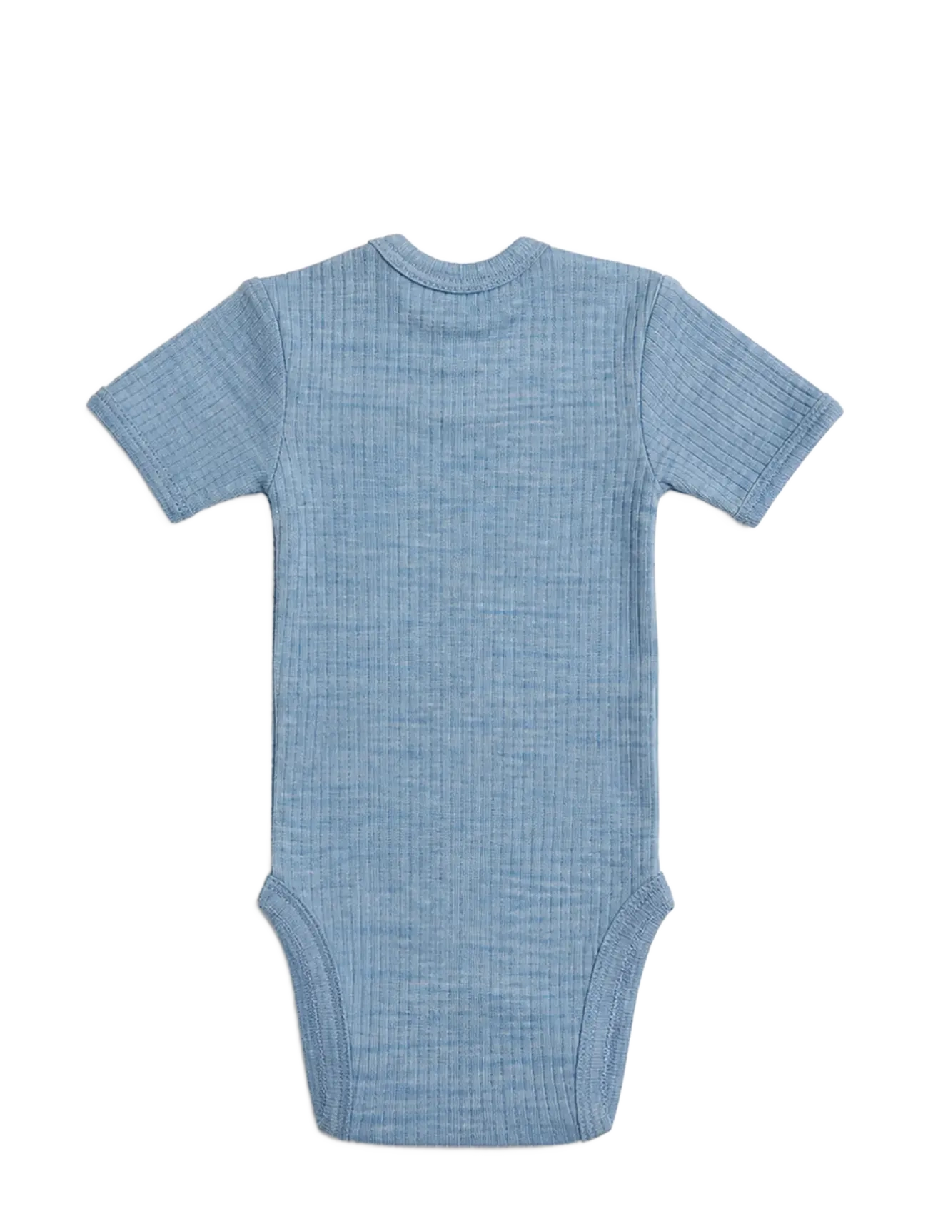 Smallstuff - Body SS, light blue melange drop needle, merino wool - base layer baby - light blue - 1