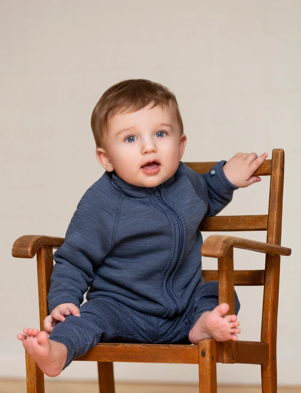 Smallstuff - Cardigan - fliisjakid - denim - 0