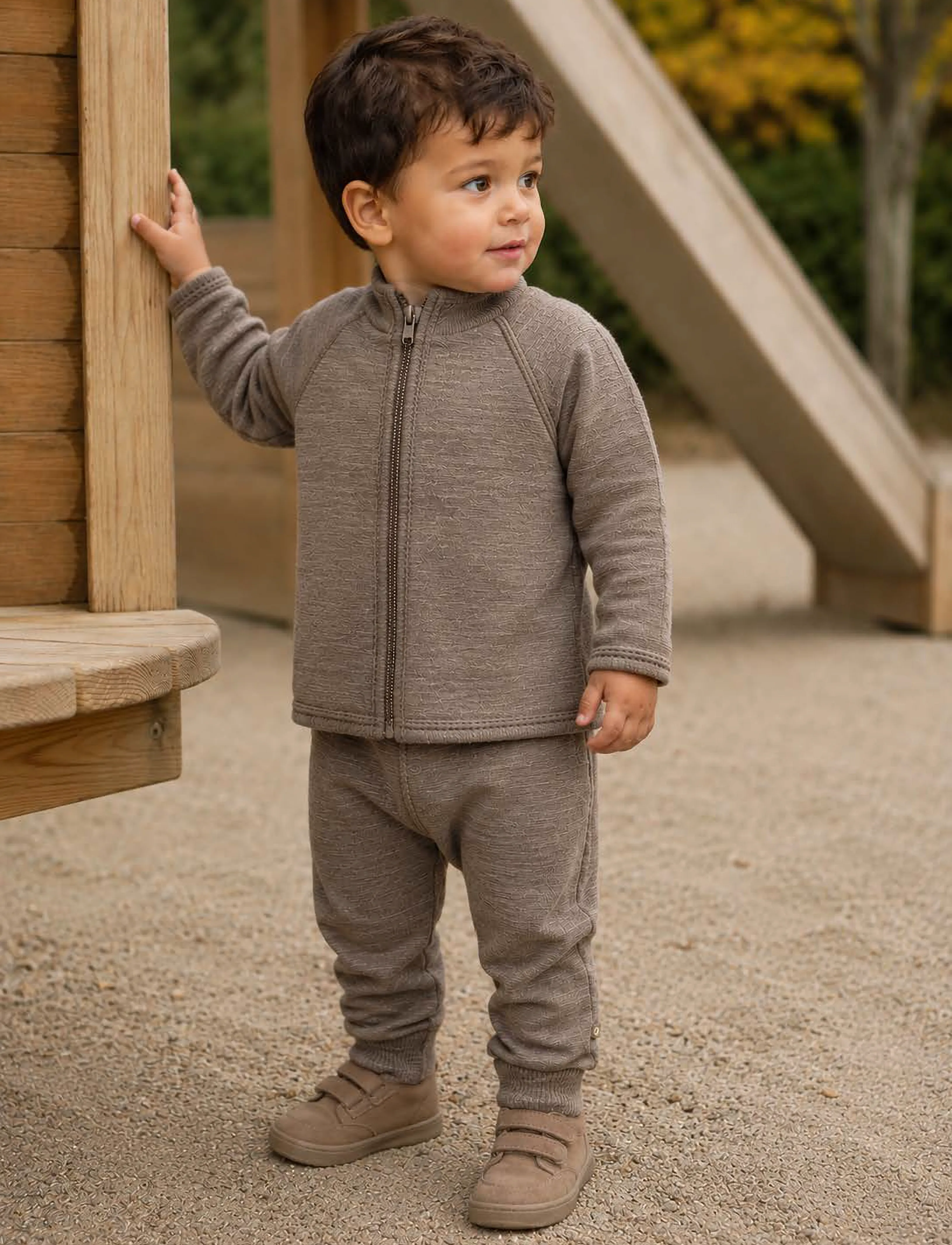 Smallstuff - Cardigan - fleece jackets - nature - 2