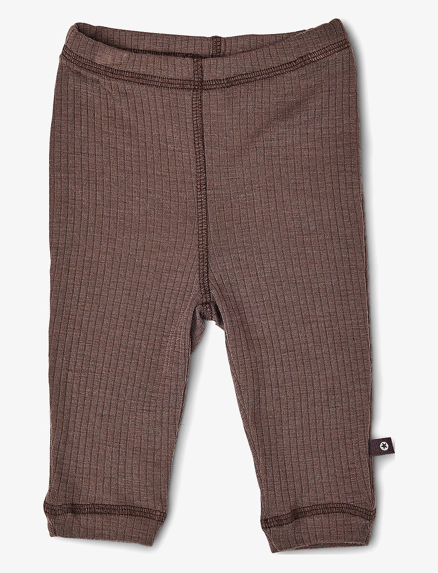 Smallstuff - Legging, rose brown drop needle, merino wool - timpės - rose brown - 1