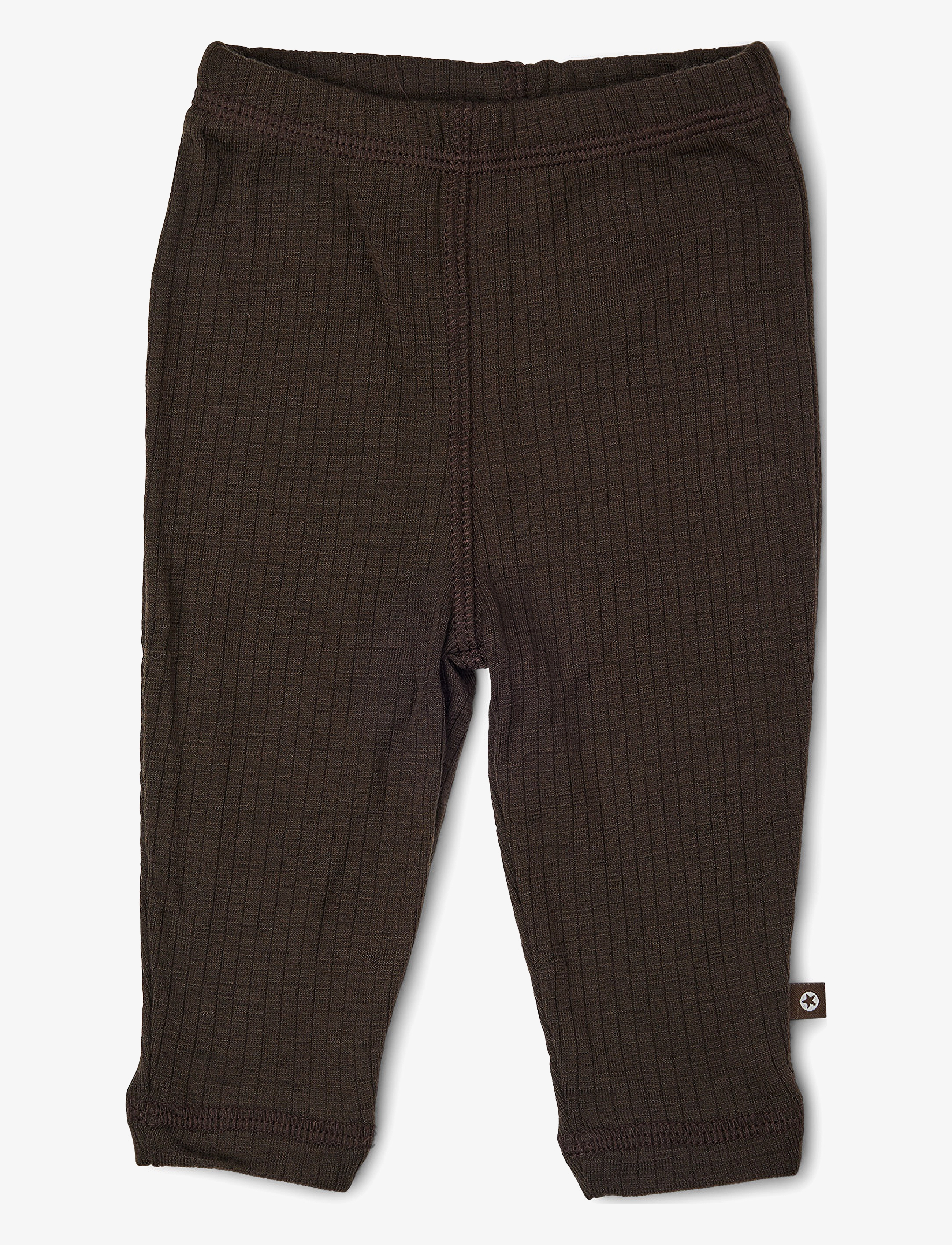 Smallstuff Legging, Brown Drop Needle, Merino Wool, 74, Unterteile, Braun - Leggings, Kinder