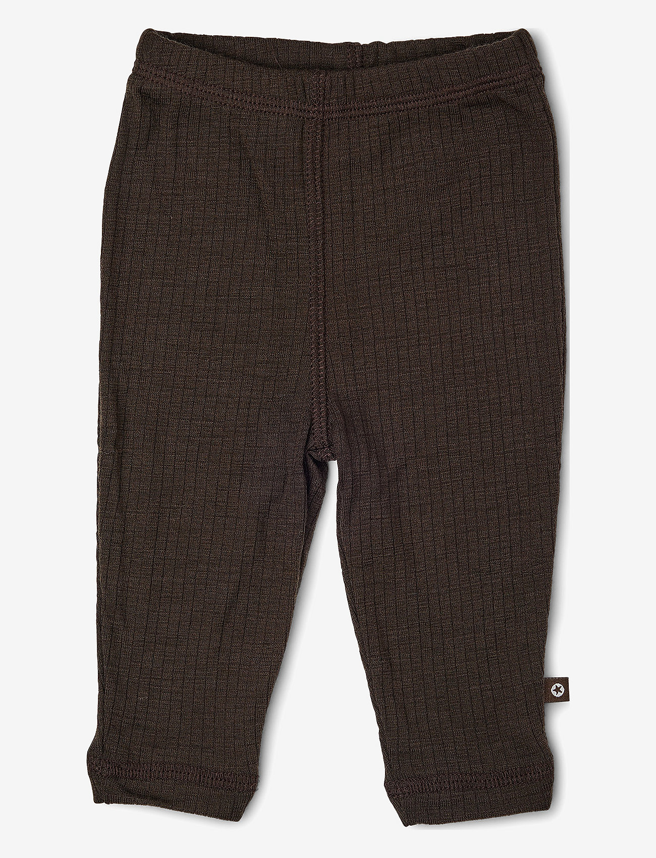 Smallstuff - Legging, brown drop needle, merino wool - lägsta priserna - brown - 0