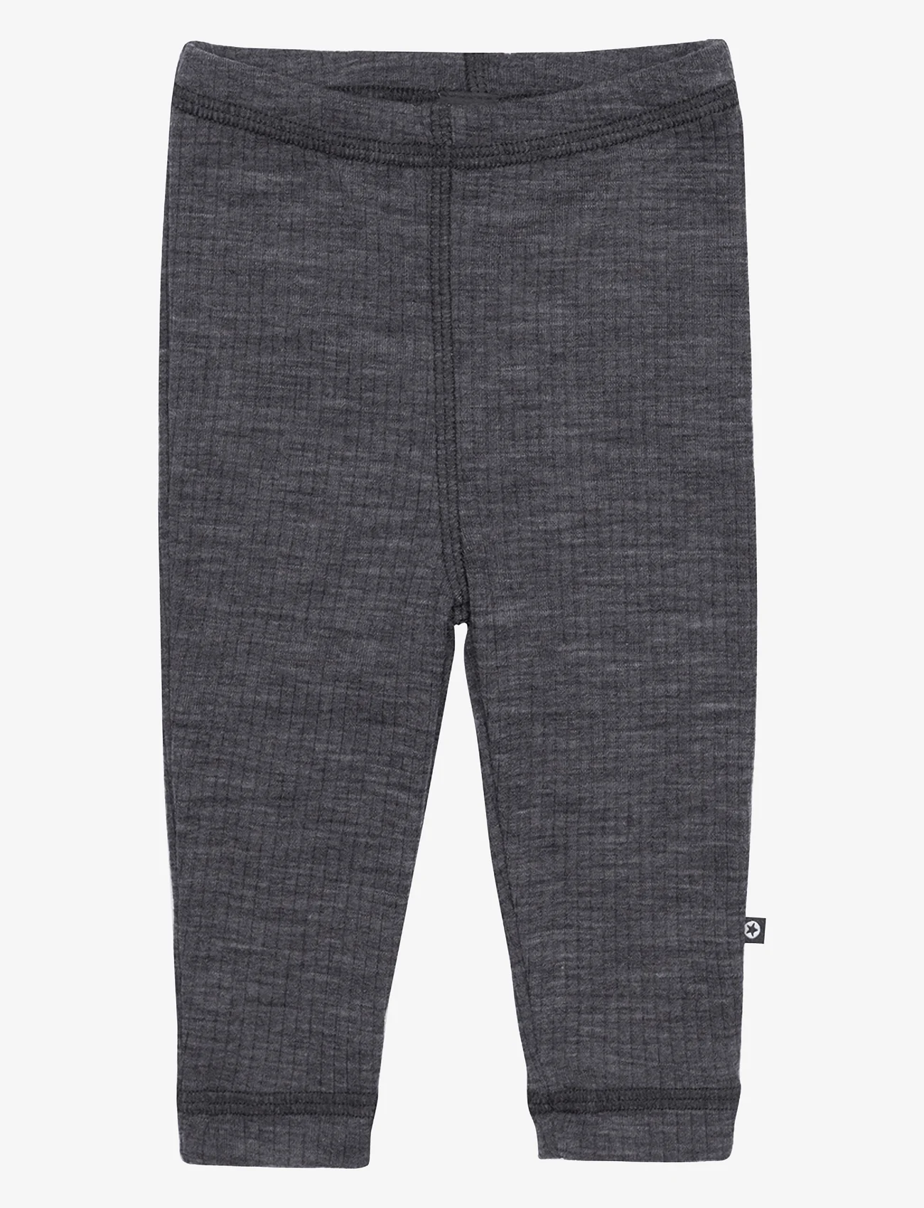 Smallstuff - Legging, dark grey drop needle, merino wool - laagste prijzen - dark grey - 0