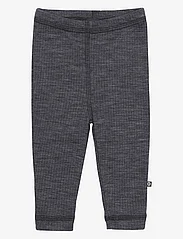 Smallstuff - Legging, dark grey drop needle, merino wool - laveste priser - dark grey - 0
