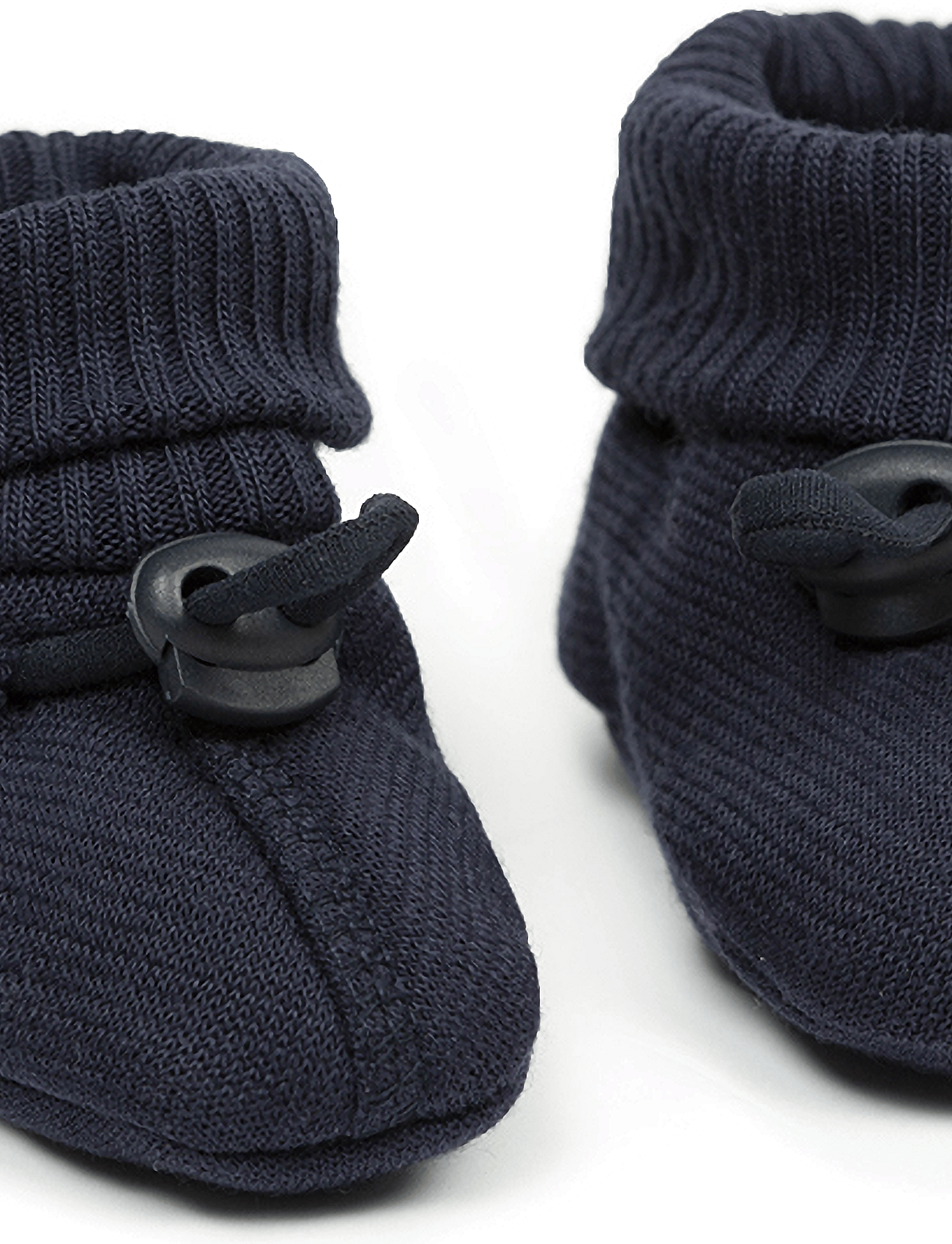 Smallstuff Booties, Merino Wool, Navy - Navy - 80/86