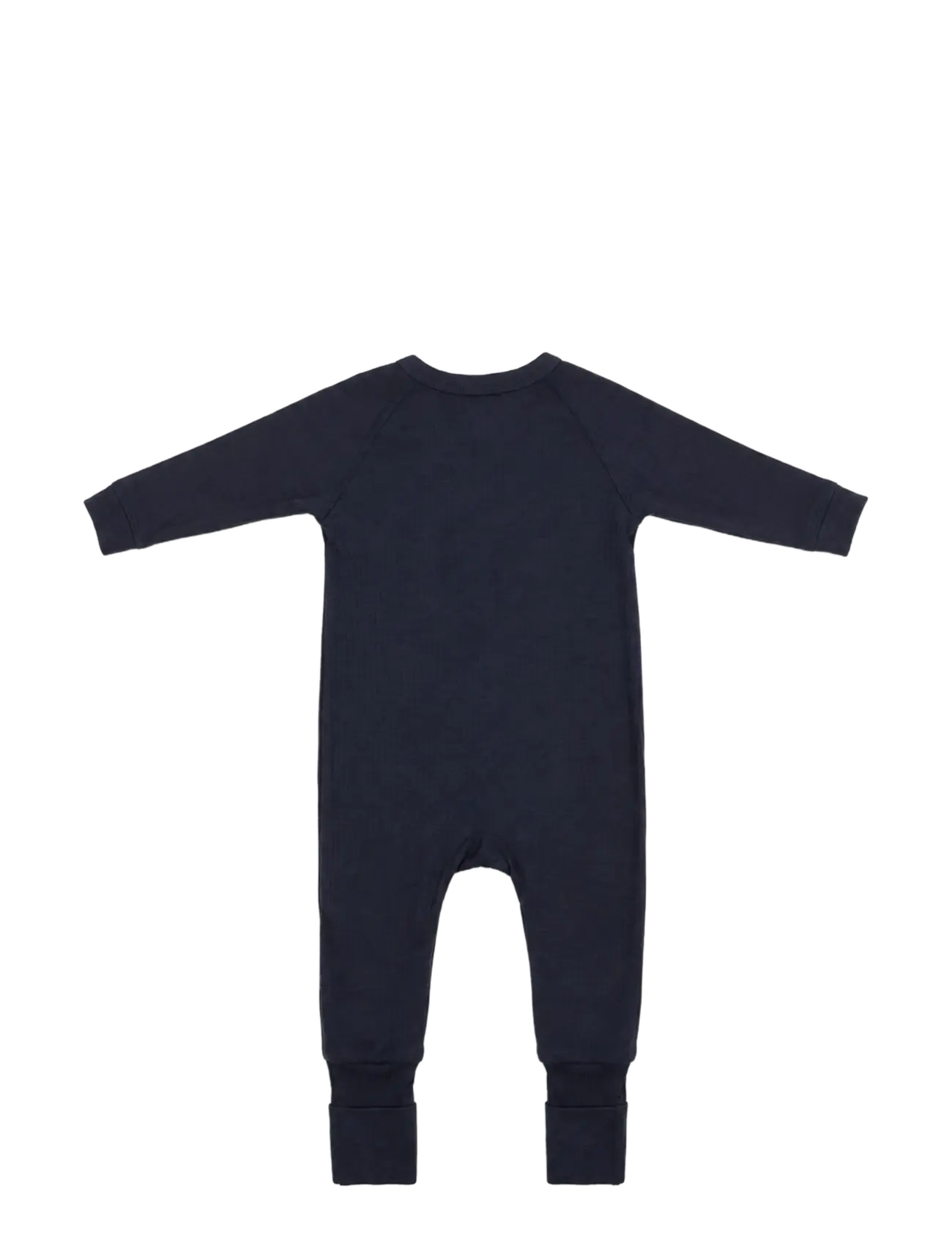 Smallstuff - Night suit, navy drop needle, merino wool - schlafoveralls - navy - 1
