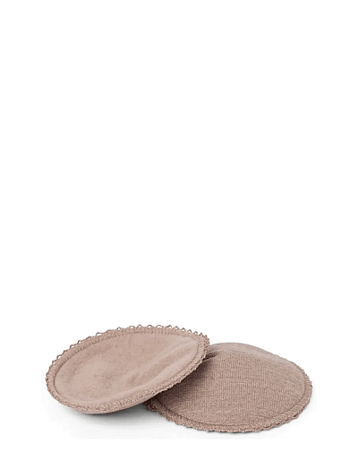 Breast Feeding Pads M, Dia. 13 Cm., Meriono Wool, Soft Powder Melange - Bh TilbehøR