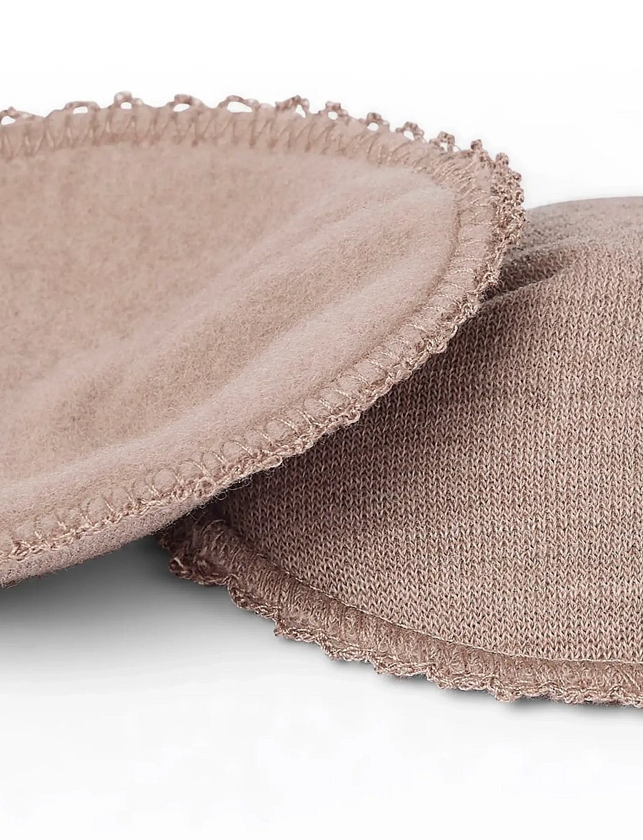 Smallstuff - Breast feeding pads M, dia. 13 cm., meriono wool, soft powder melange - pientraukiai ir aksesuarai - soft powder melange - 1