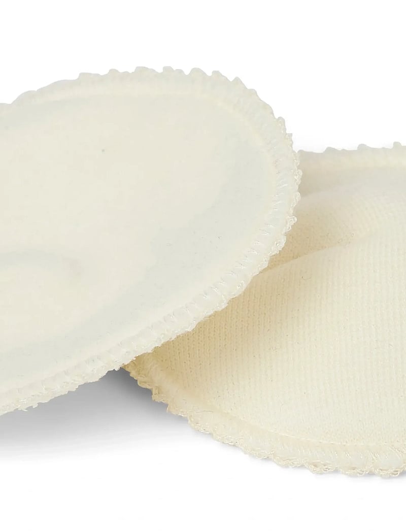 Smallstuff - Breast feeding pads M, dia. 13 cm., meriono wool, off. white - bröstpumpar & tillbehör - off. white - 1