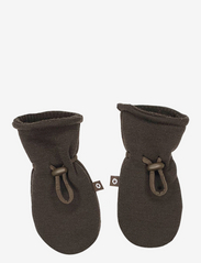 Smallstuff - Mittens  merino wool, brown - handsker - brown - 0