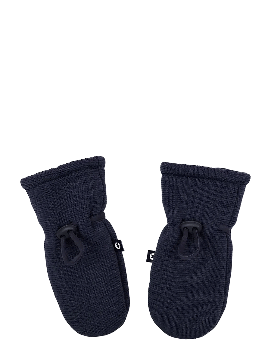 Smallstuff - Mittens, merino wool, navy - cimdi - navy - 0