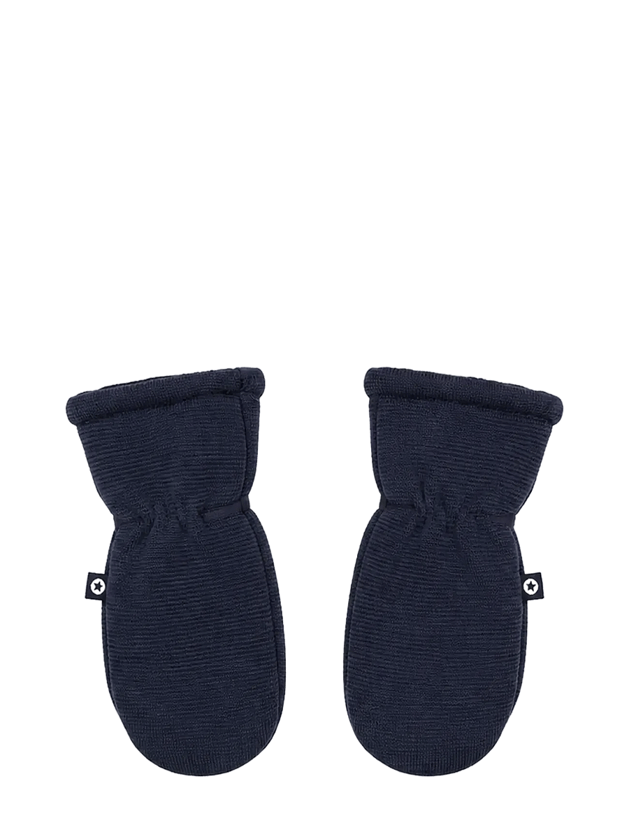 Smallstuff - Mittens, merino wool, navy - cimdi - navy - 1