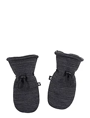Smallstuff - Mittens  wool, dark grey - lowest prices - dark grey - 0