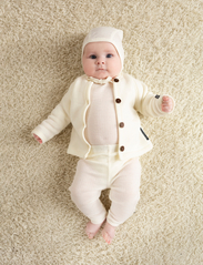 Smallstuff - Baby helmet, off. white drop needle, merino wool - najniższe ceny - offwhite - 1