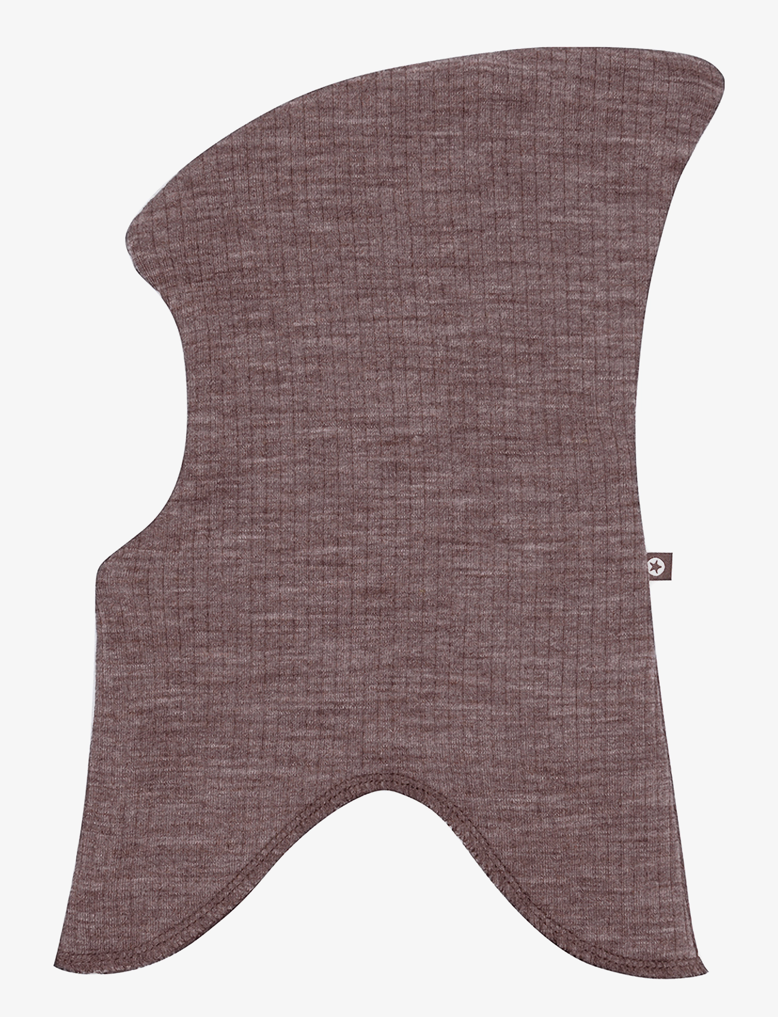 Smallstuff Balaclava, 2 Layers, Rose Brown Drop Needle, Merino Wool, Size 80/86, Headwear, Braun - Kinder