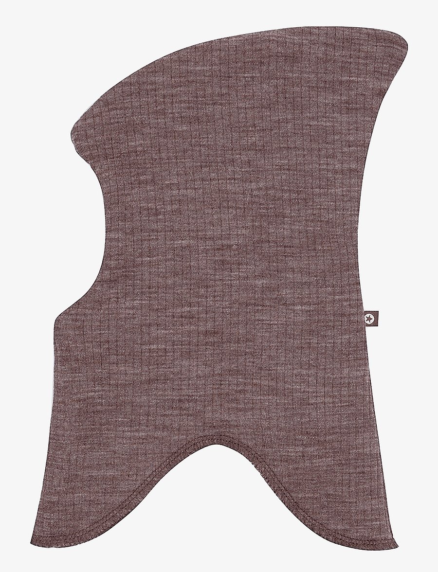 Smallstuff - Balaclava, 2 layers, rose brown drop needle, merino wool, size 92/98 - accessoires d'hiver - rose brown - 0