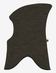 Smallstuff - Balaclava, 2 layers, dark brown drop needle, merino wool, size 92/98 - laveste priser - brown - 0