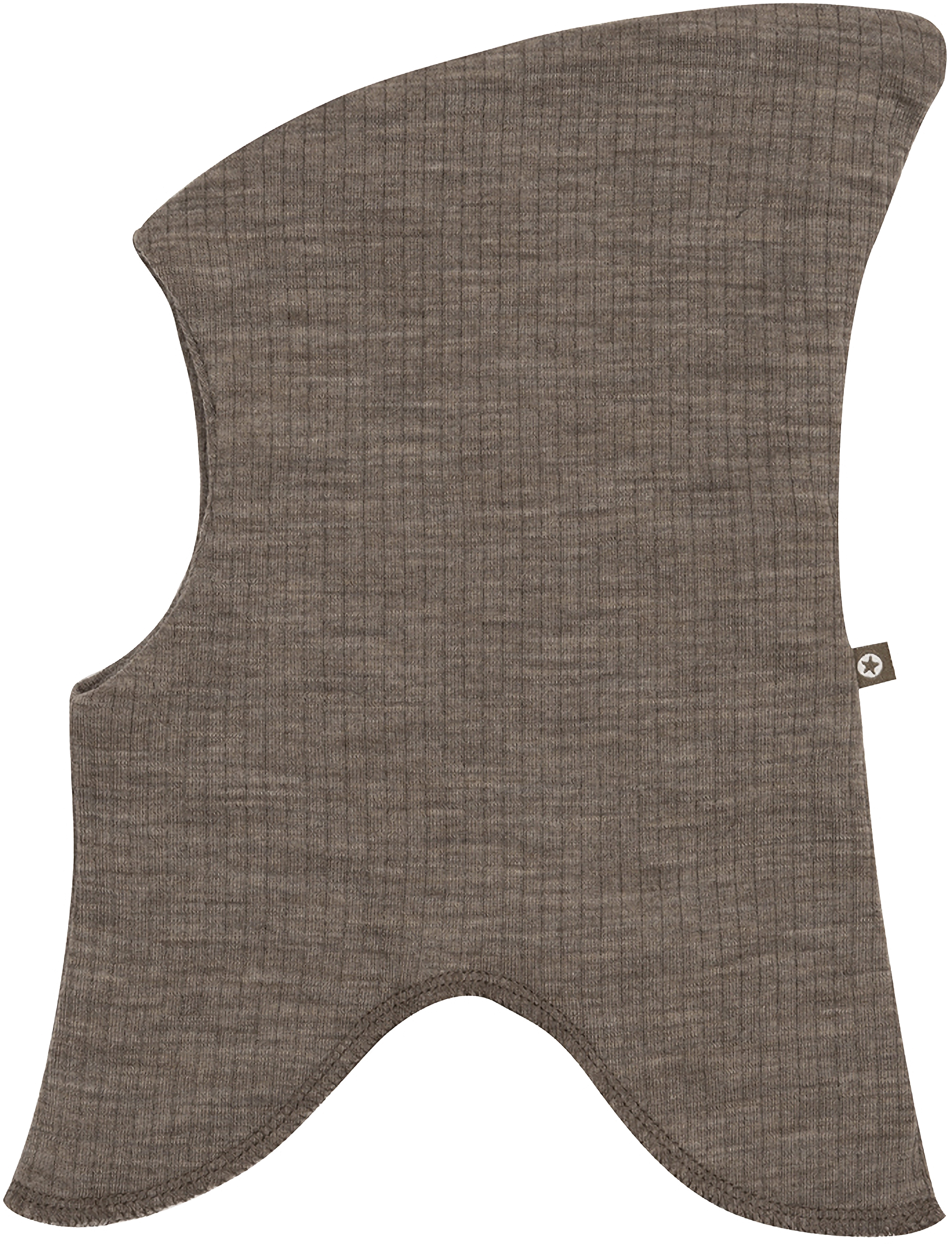 Smallstuff Balaclava, 2 Layers, Nature Drop Needle, Merino Wool, 56/62, Headwear, Braun - Kinder