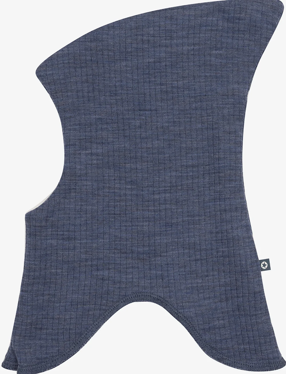 Smallstuff - Balaclava, 2 layers, denim melange drop needle, merino wool - aksesuāri ziemai - denim - 0