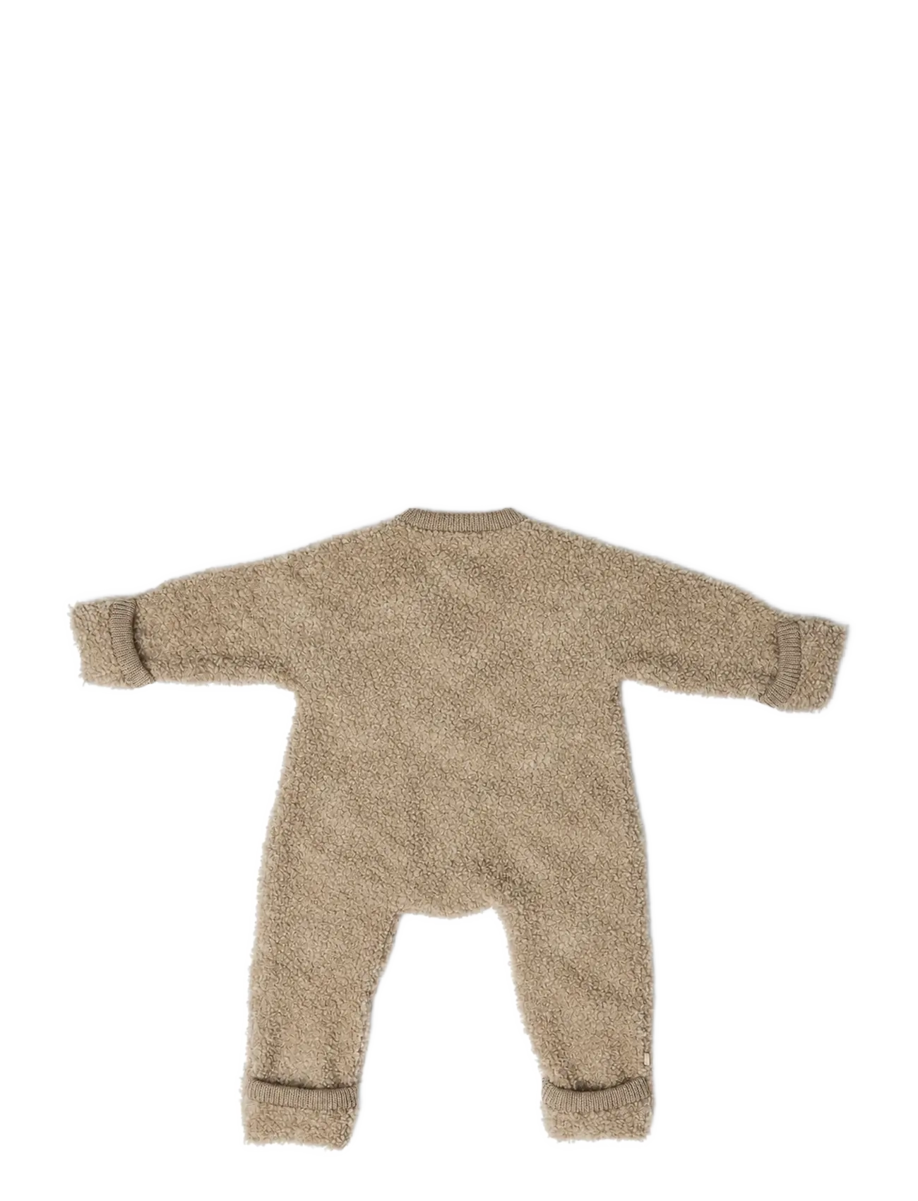 Smallstuff - Jumpsuit w. zipper, bouclé merino wool, natur melange - nature melange - 2