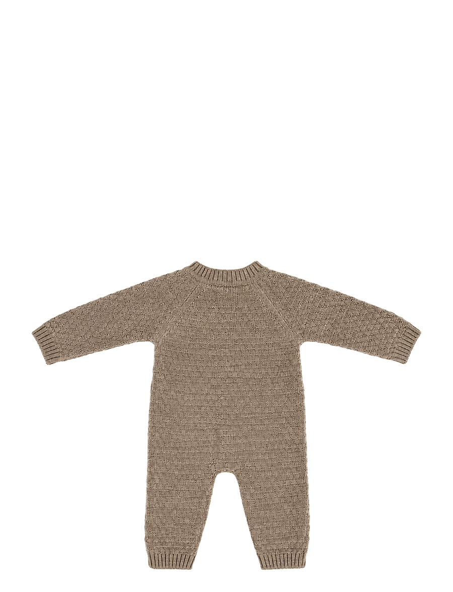 Smallstuff - Jumpsuit, AO Elephants, merino wool, nature melange - jumpsuits - nature melange - 2