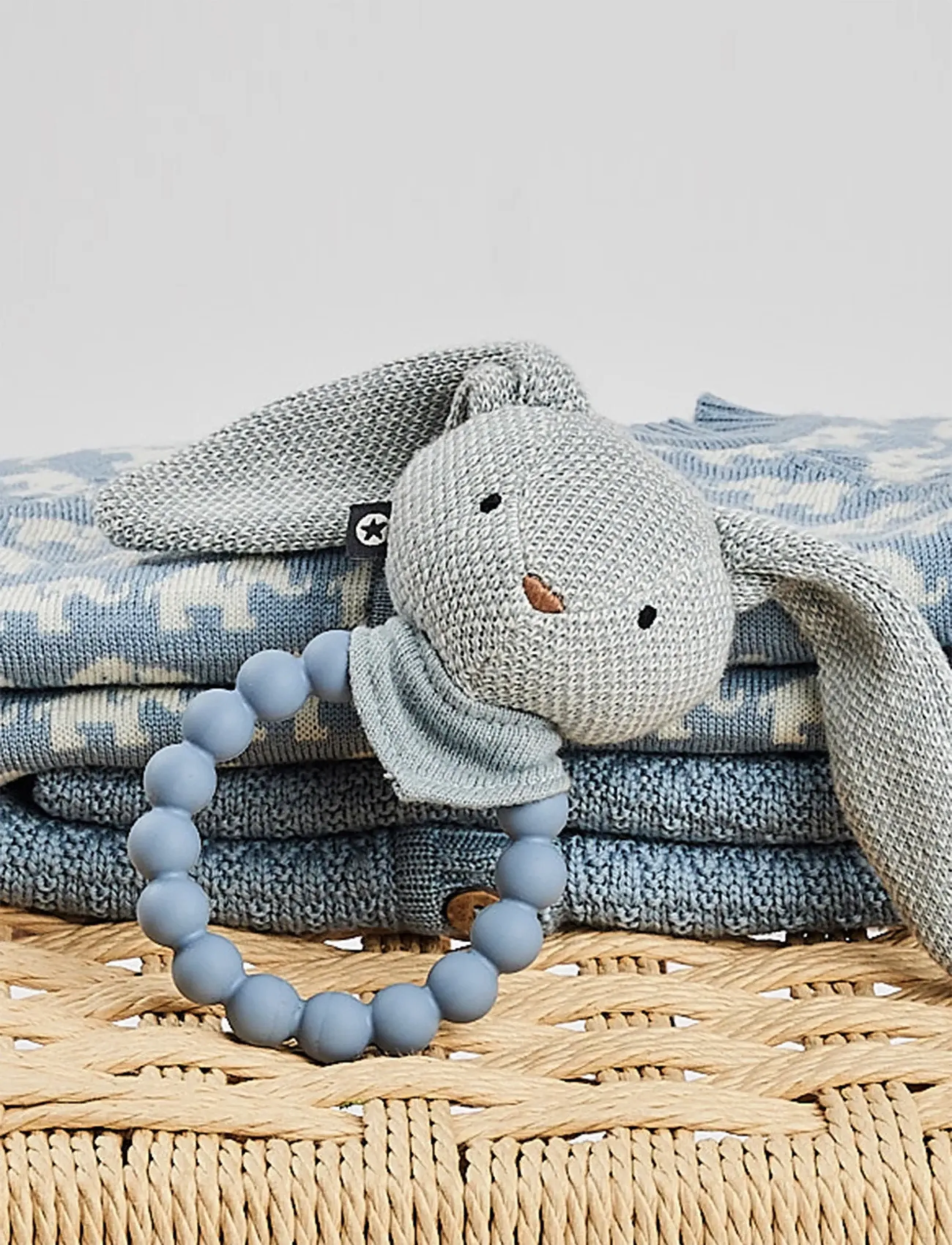 Smallstuff - Vest, AO Elephants, merino wool, brown - stickade tröjor - blue - 2