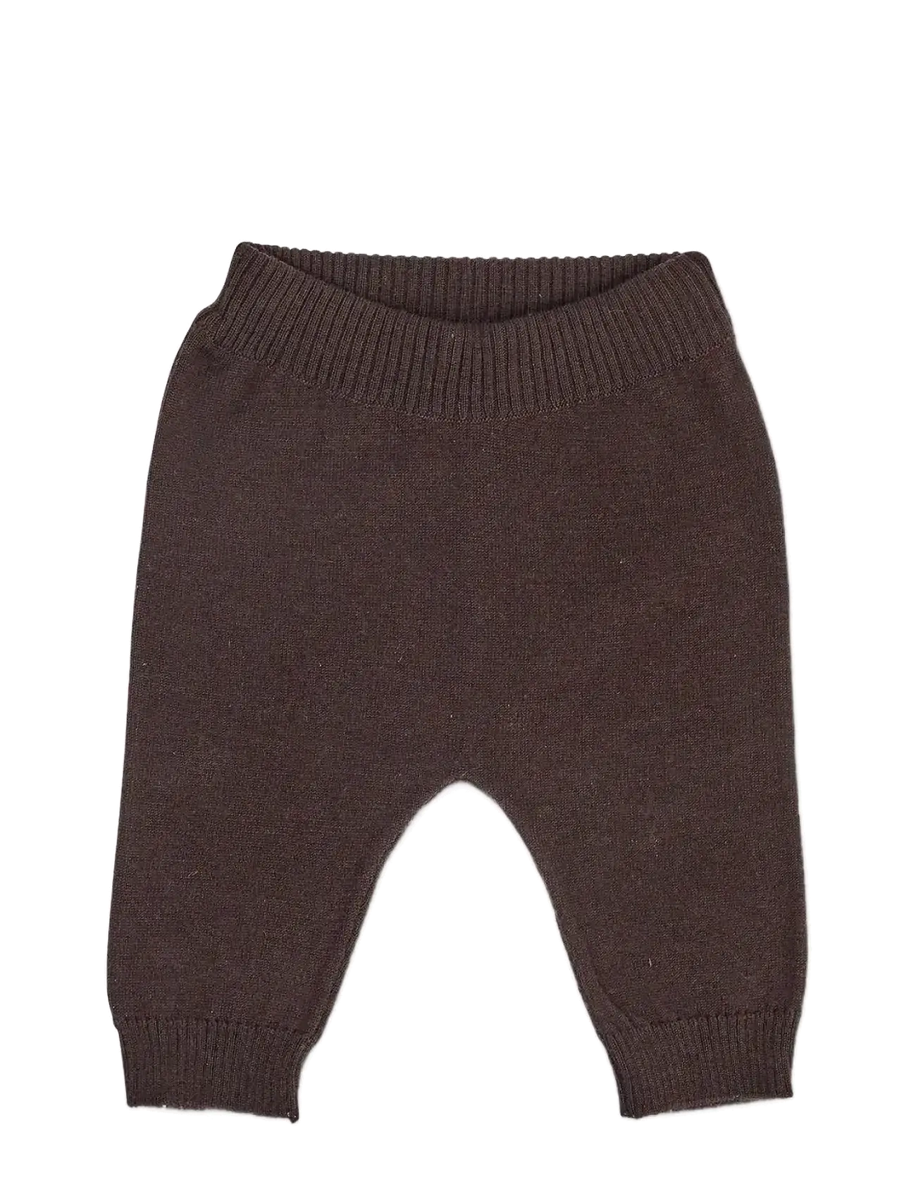 Smallstuff Pants, Flat Knit Merino Wool, Blue, 92/98, Unterteile, Braun - Trousers, Kinder