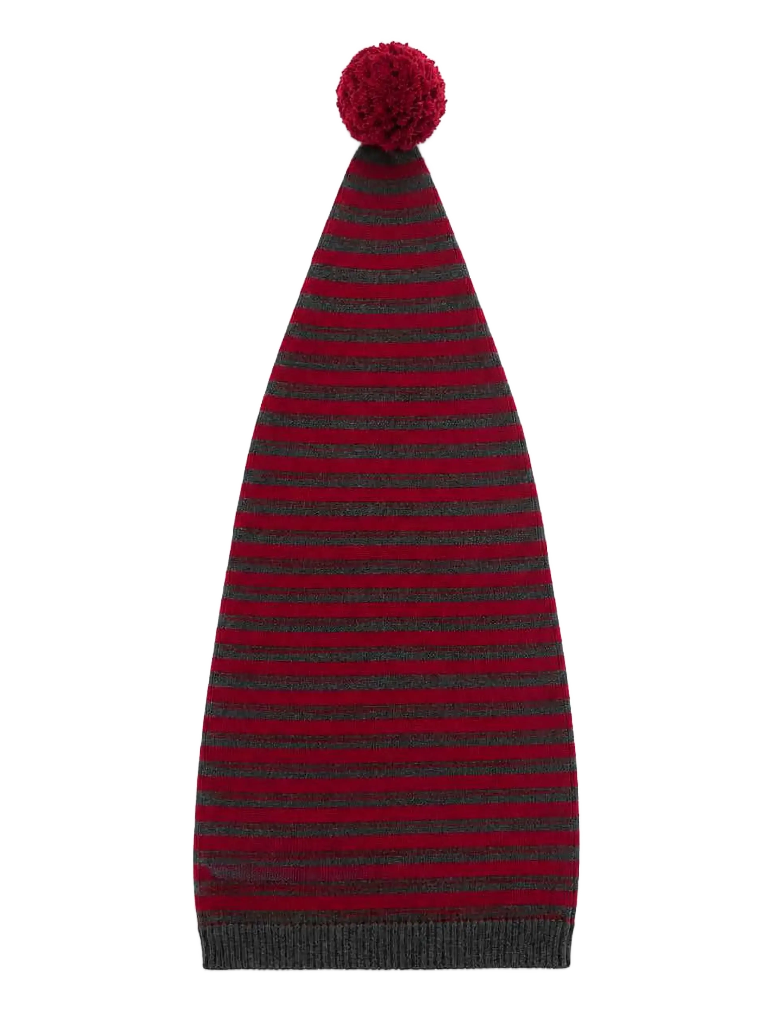 Smallstuff Pixi hat, stripes red/ grey, size 6-8 years - Accessories - RED/ GREY / red