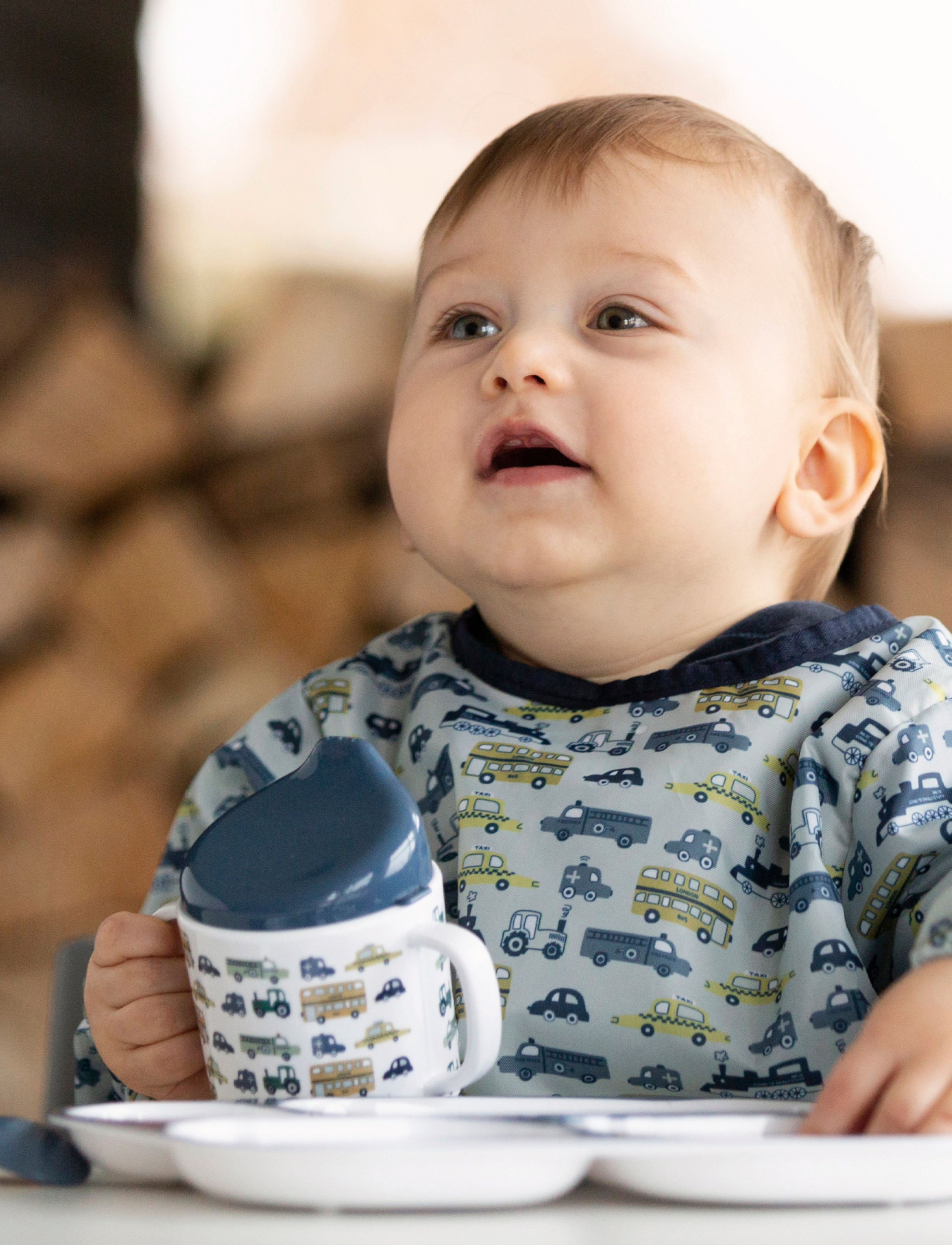 Smallstuff - Sippy Cup, Auto - blue/curry - 2