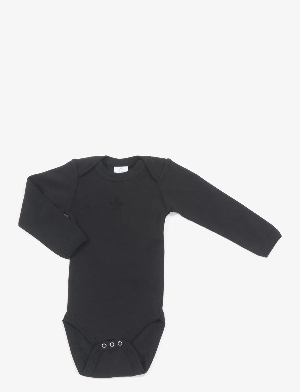 Smallstuff - Body LS, black - Ühevärvilised pikkade varrukatega bodid - black - 0