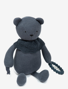 Activity bear, knitted dark denim/ denim, Smallstuff