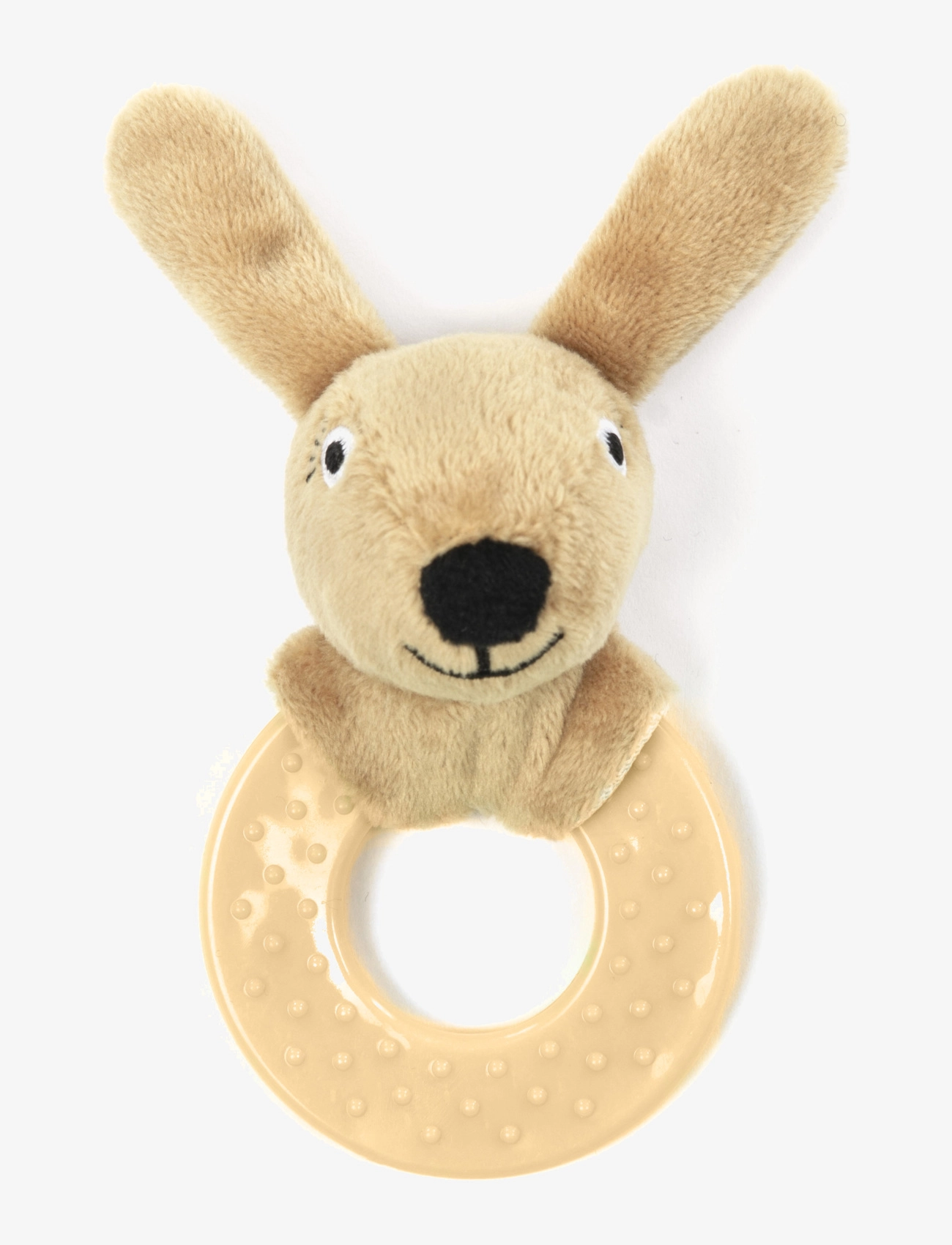 Smallstuff Rattle rubber ring, Rabbit, Hazel - Skallror - HAZEL / brown