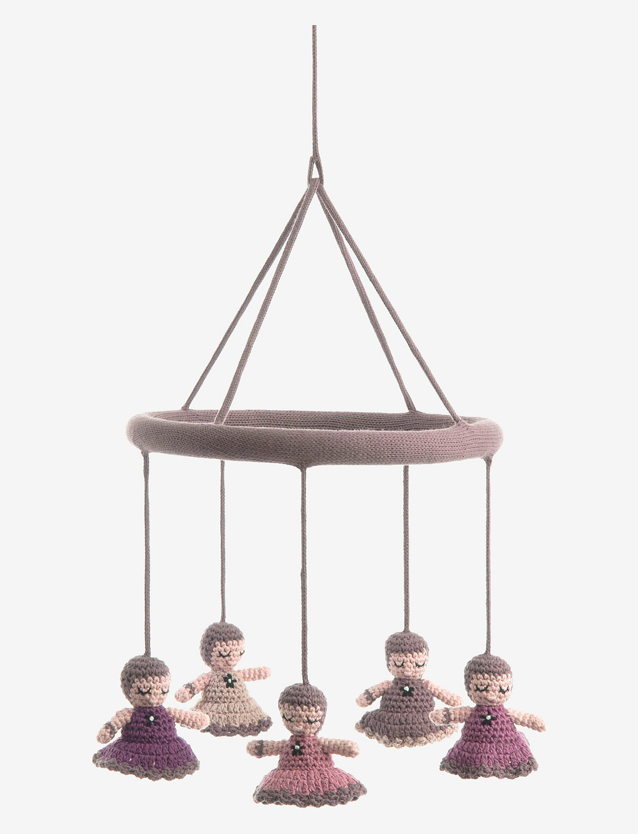 Smallstuff - Hanging mobile, babushka, cold rose - rose - 0