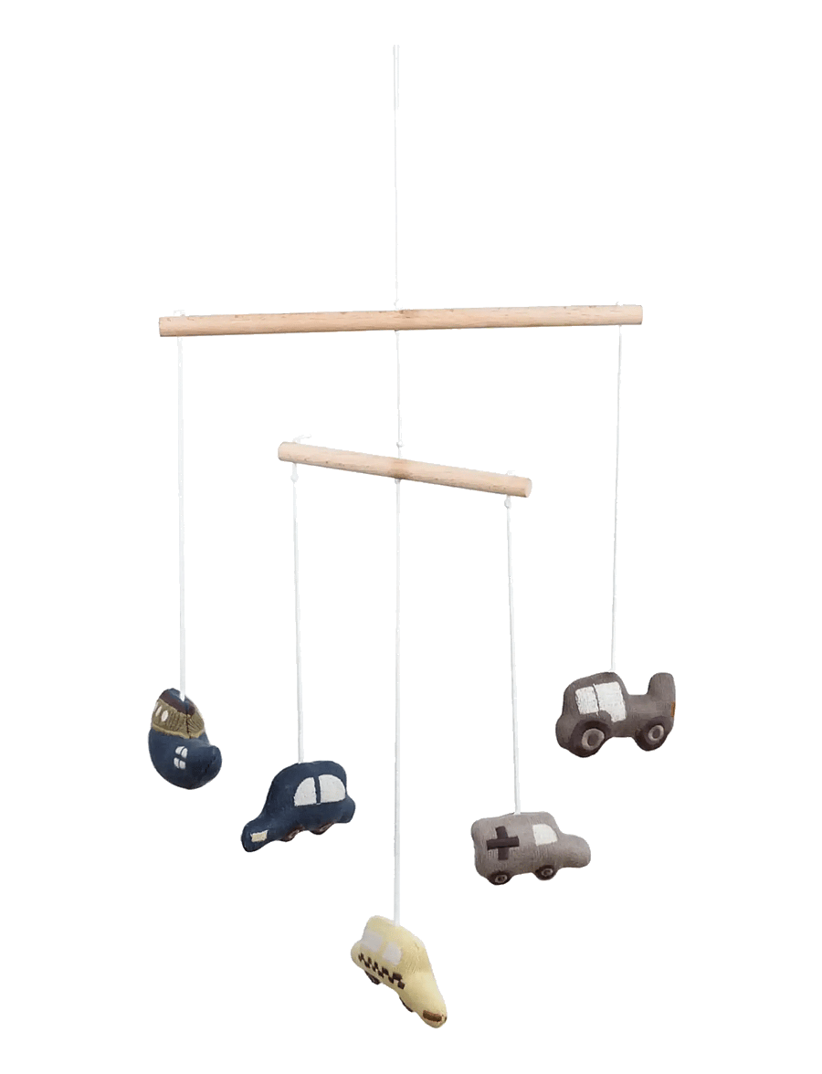 Smallstuff - Hanging mobile, dolls, multi - mobiles - rose - 1