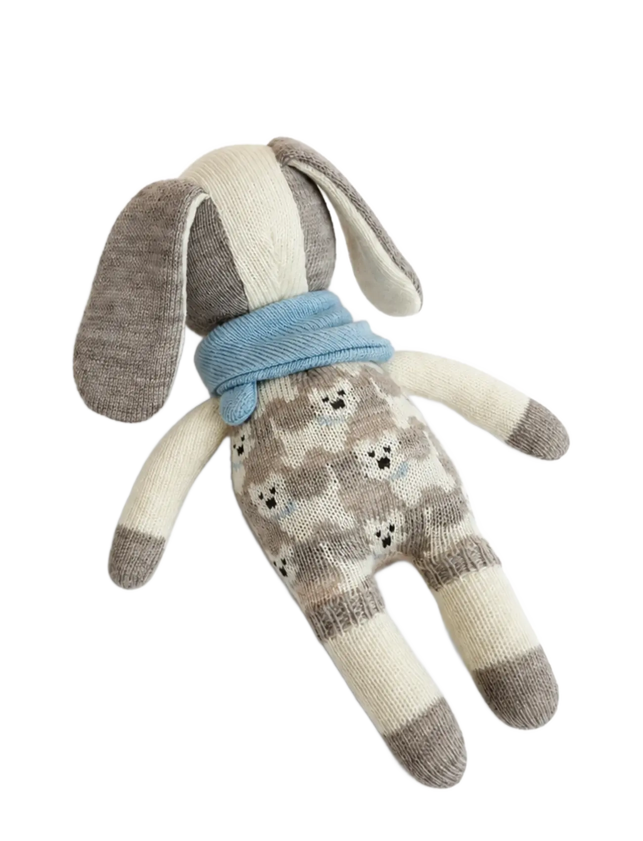 Smallstuff - Merino wool baby dog rose - stuffed animals - blue - 2