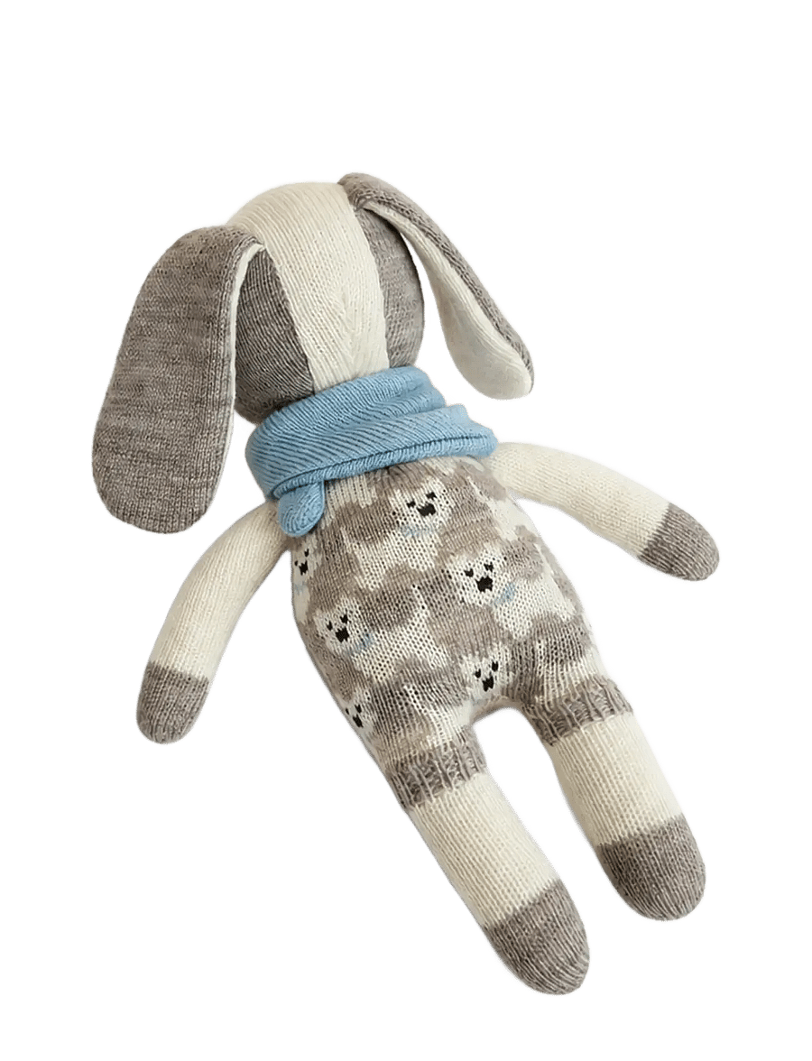 Smallstuff - Merino wool baby dog rose - kuscheltiere - blue - 2