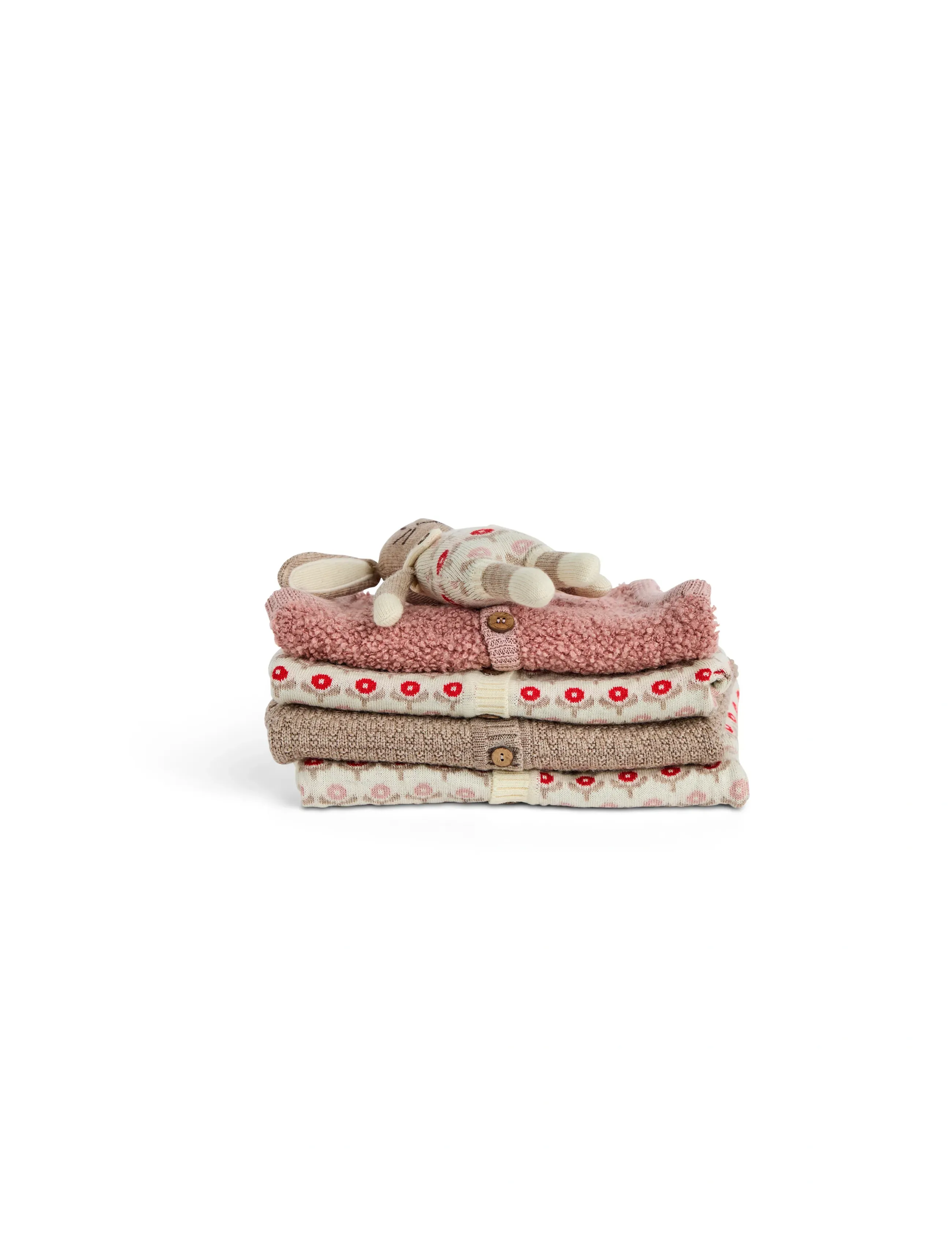 Smallstuff - Merino wool baby dog rose - kuscheltiere - off. white - 0