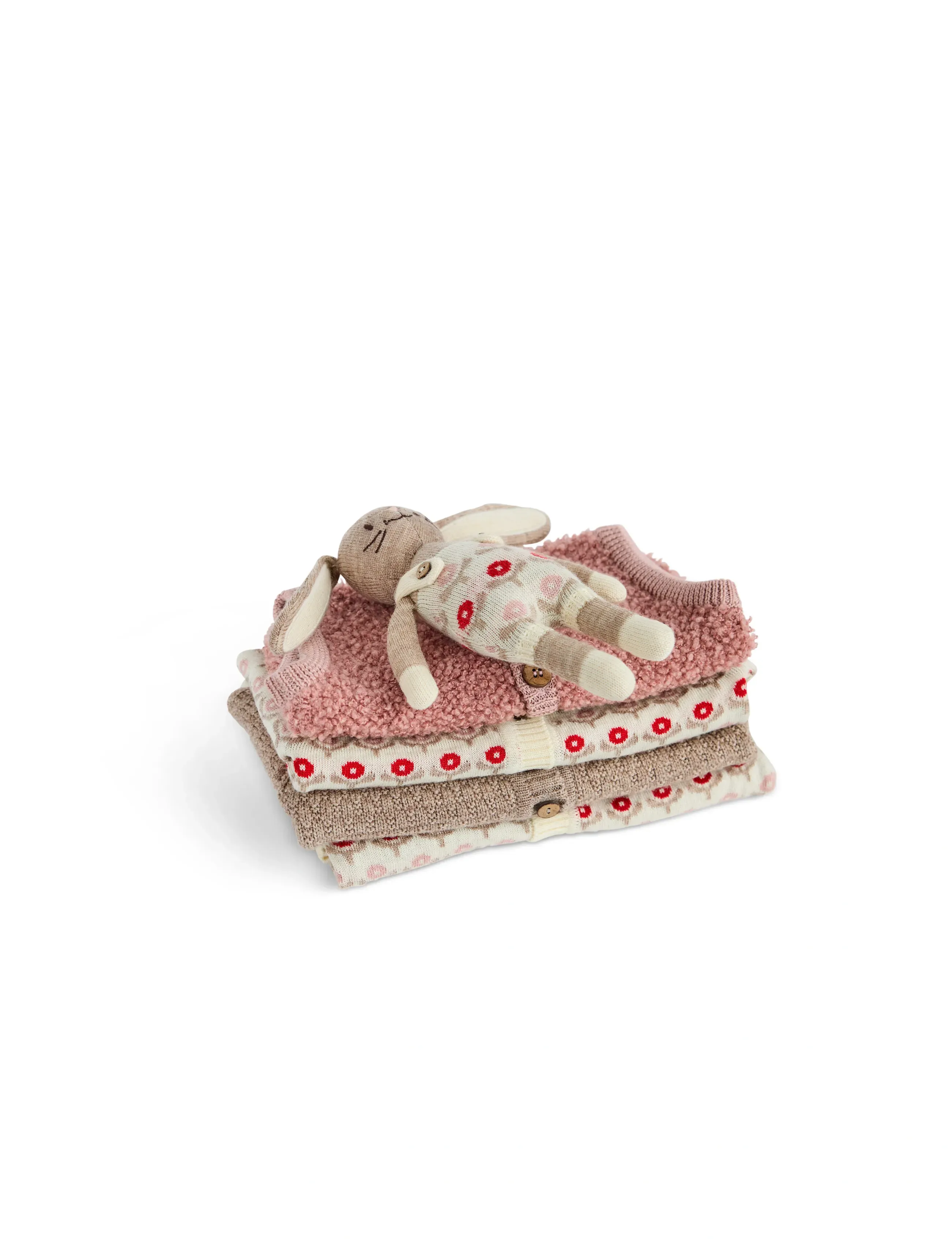 Smallstuff - Merino wool baby dog rose - kuscheltiere - off. white - 2