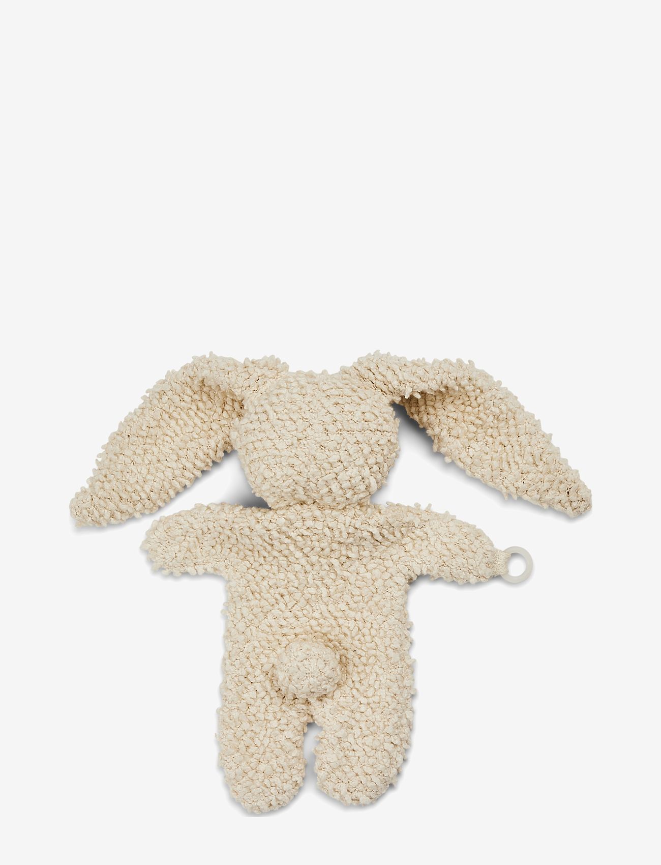 Smallstuff - Cuddle cloth, rabbit, off. white bouclé - schmusetuch - white - 1
