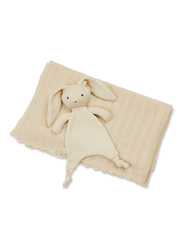 Smallstuff - Cuddle cloth, rabbit, off. White WOOL - schmusetuch - white - 1