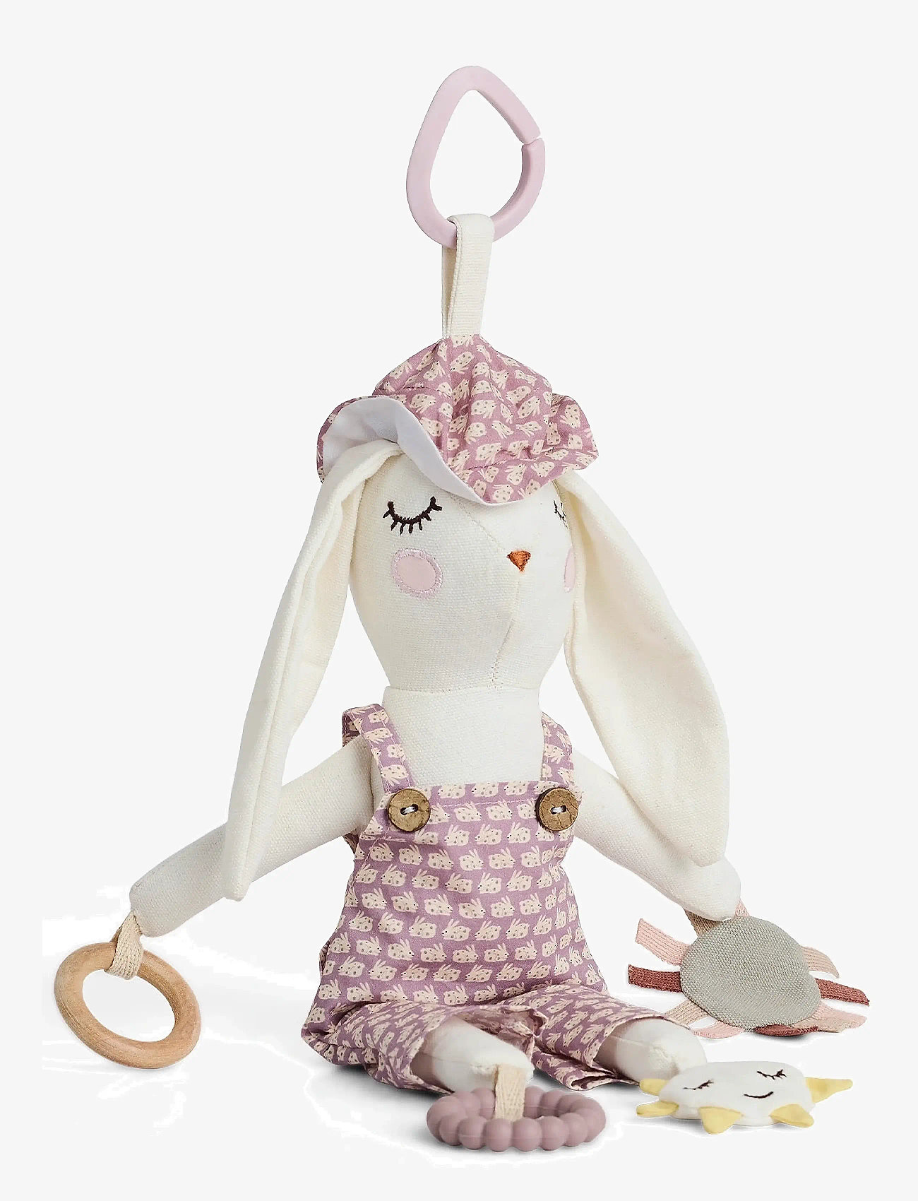 Smallstuff - Activity bunny, for autochair, rose rabbit - stuffed animals - rose - 1