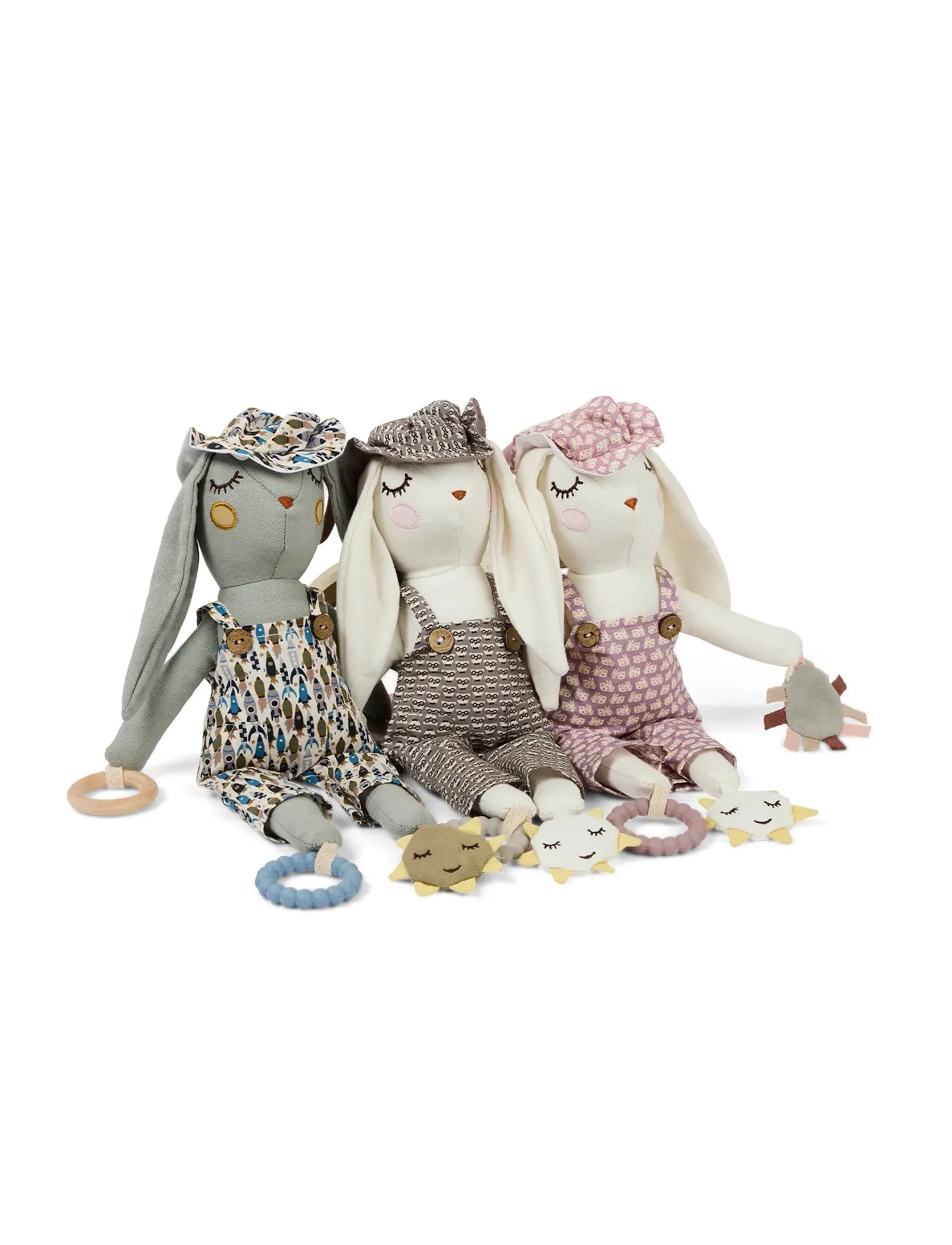 Smallstuff Activity Bunny, For Autochair, Rose Rabbit, One Size, Soft Spielzeug, Rosa - Stuffed Animals, Kinder