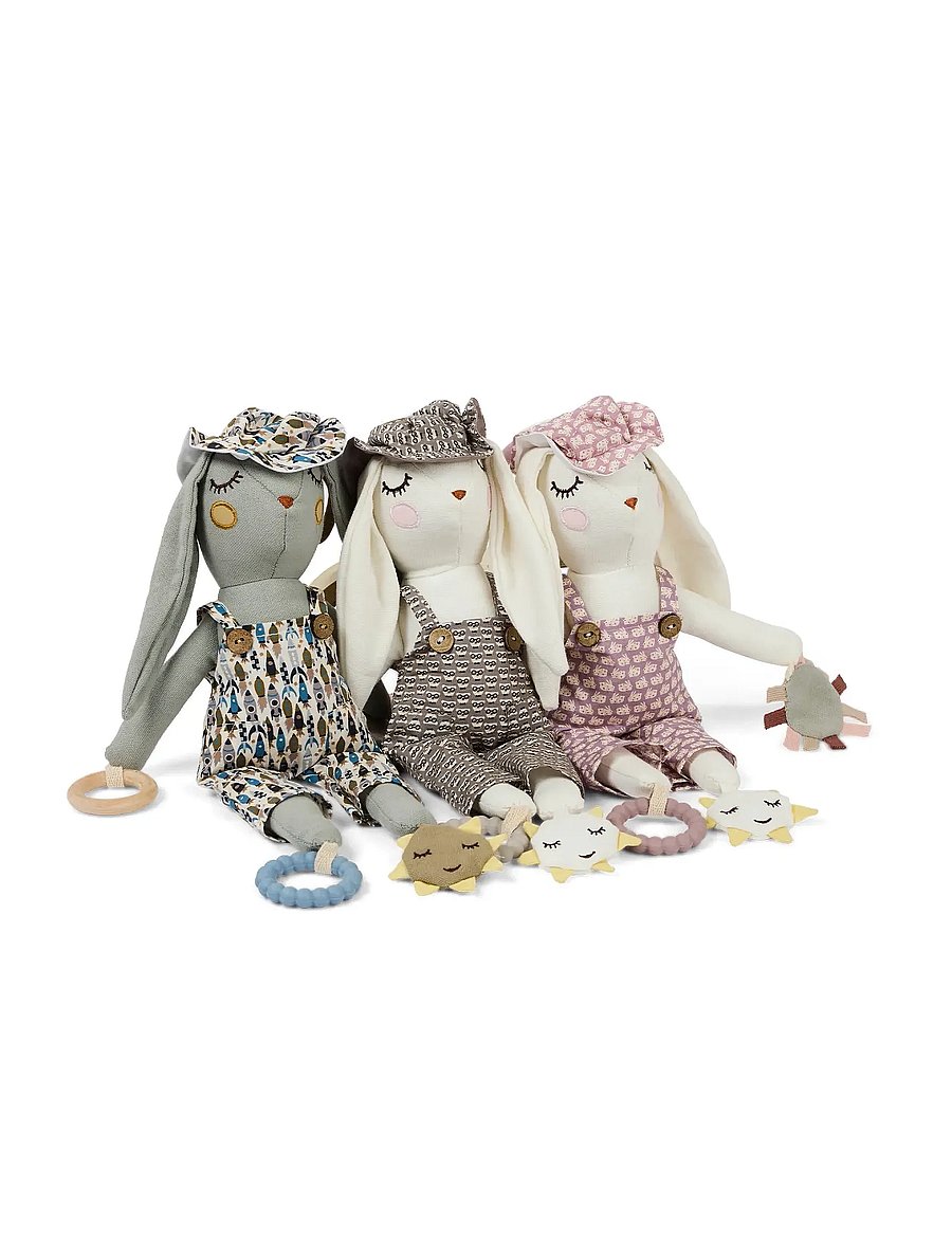 Smallstuff - Activity bunny, for autochair, rose rabbit - mjukisdjur - rose - 0