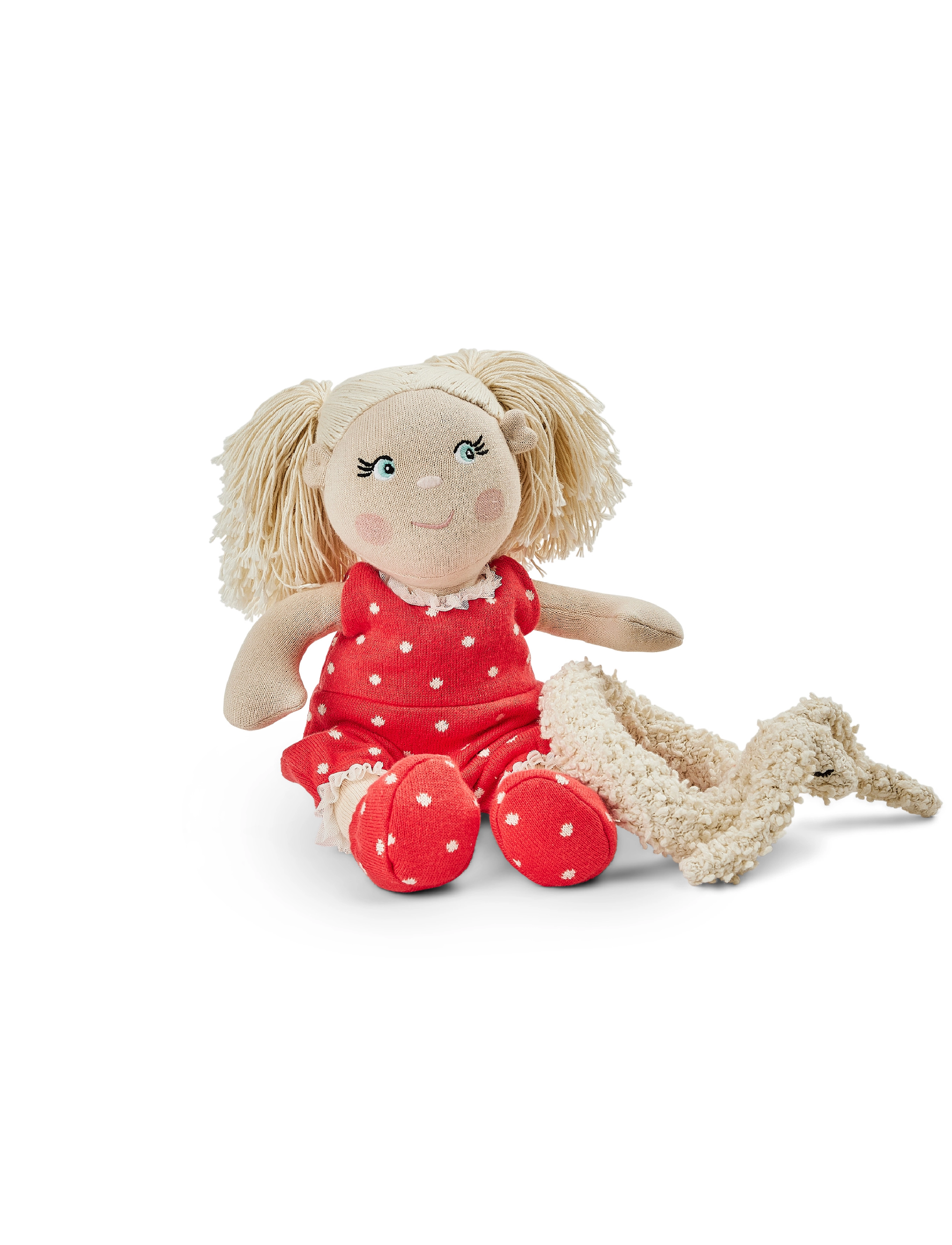 Smallstuff - Doll clothing, summer suit w. shoes, bathing ring - red - 1