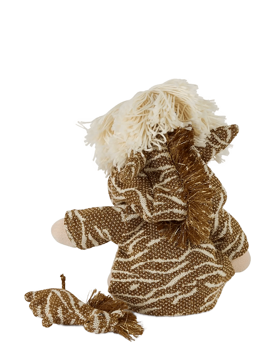 Smallstuff - Doll clothing, fairy with shoes and wings - puppenbekleidung - brown/ gold - 1