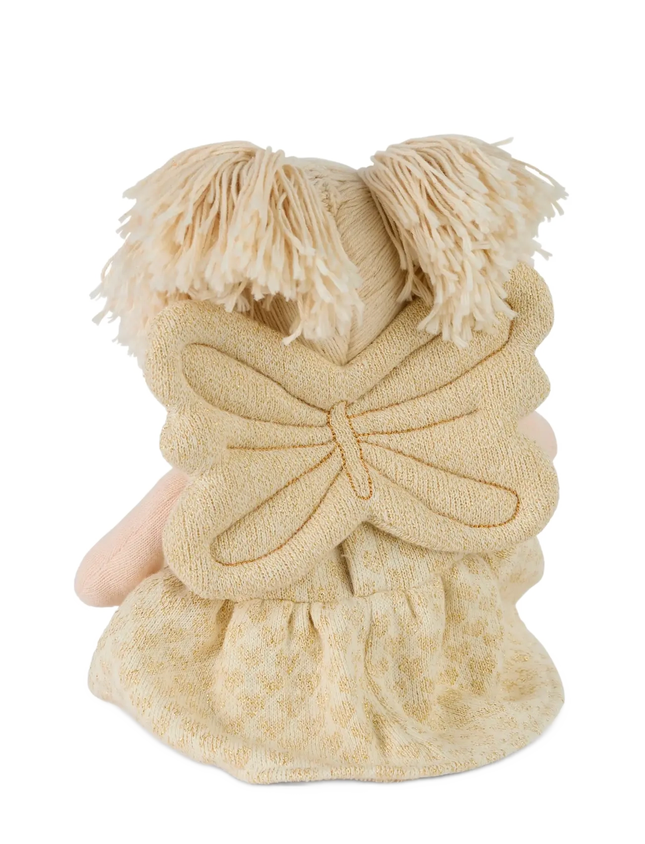 Smallstuff - Doll clothing, fairy with shoes and wings - puppenbekleidung - off. white/ gold - 2