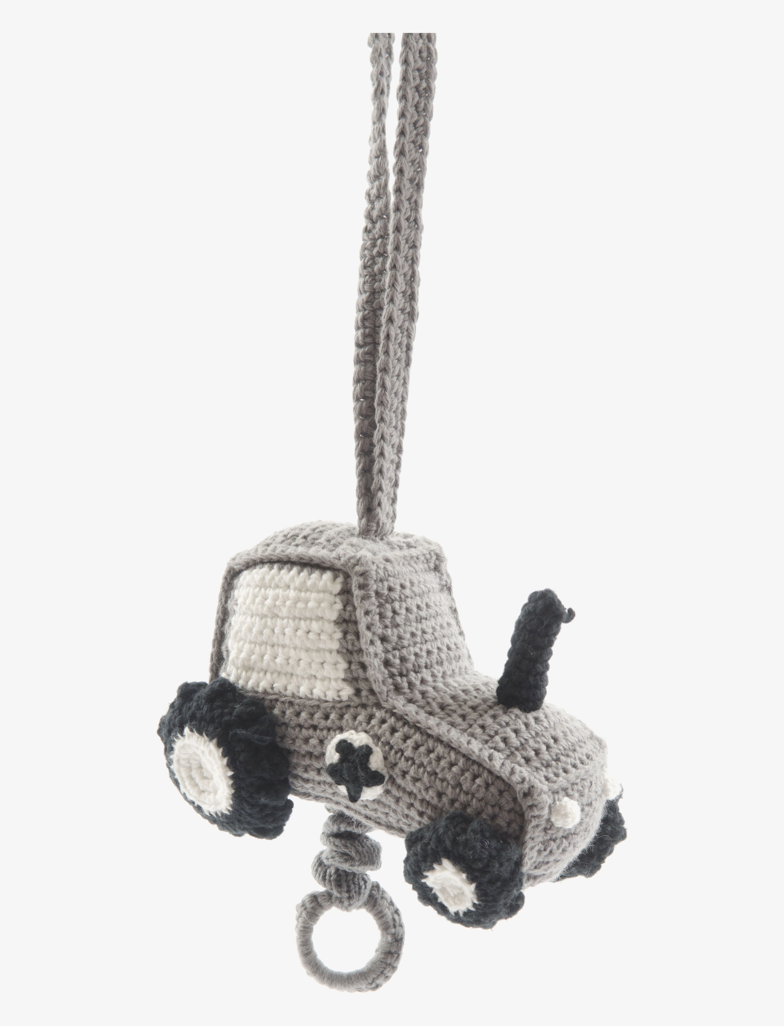 Smallstuff Music Mobile, Tractor, Grey, Traktor Musikuro, Grå, Str: ONE SIZE 14 cm