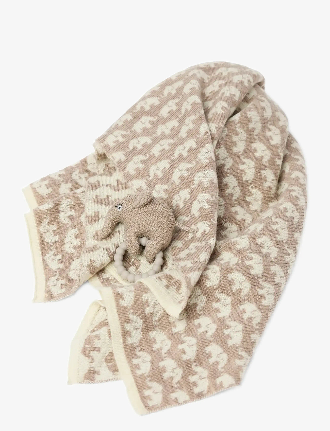 Smallstuff - Rattle, elephant, merino wool, light blue - rasseln - nature - 2