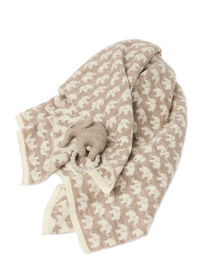 Smallstuff - Rattle, elephant, merino wool, light blue - rasseln - nature - 2